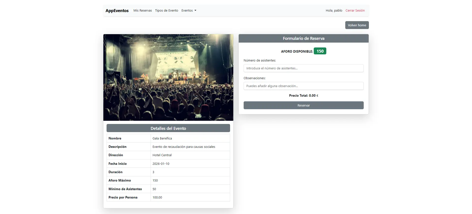 AppEventos - Spring Boot MVC - Imagen 4