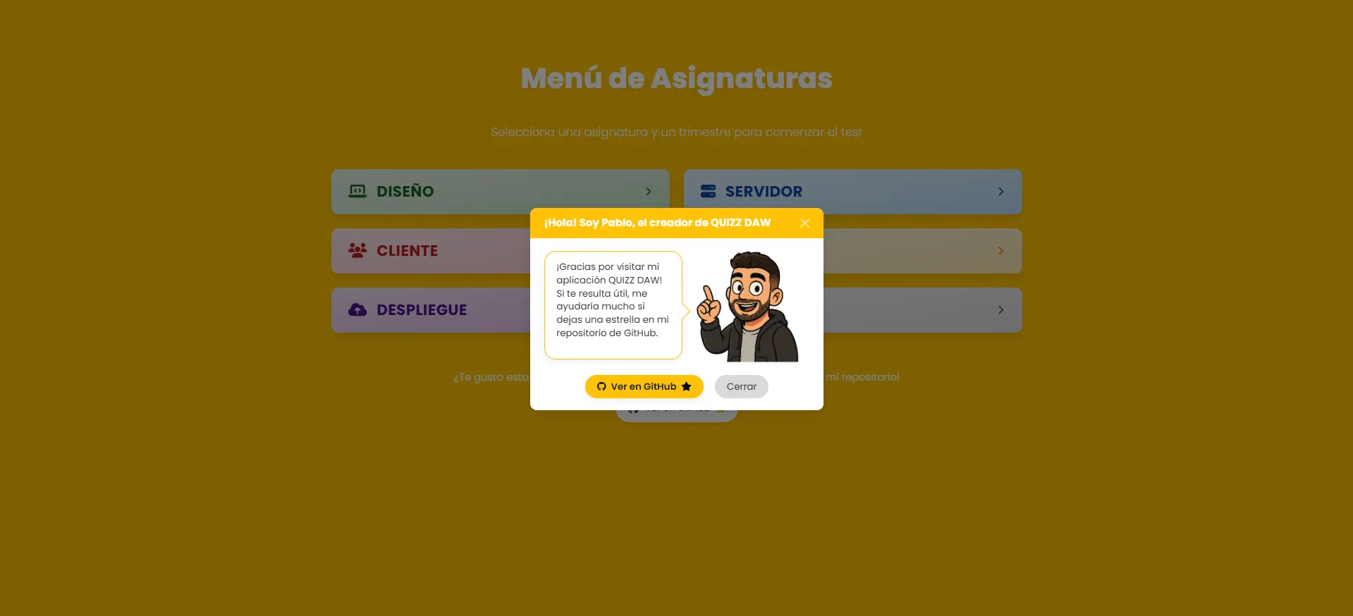 QUIZZ DAW - Aplicación test - Imagen 1